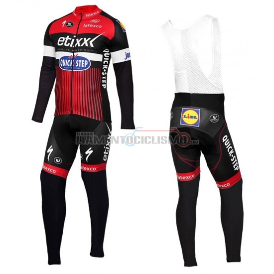 Abbigliamento Ciclismo Quick Step ML 2016 rosso e nero